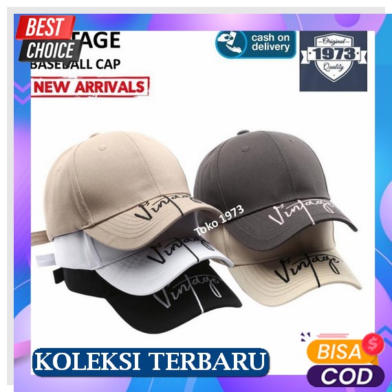 Topi Pria Wanita Distro Korean Style Dewasa Sintong Lidah Pendek Polos Ori Kasual Import Original Ca