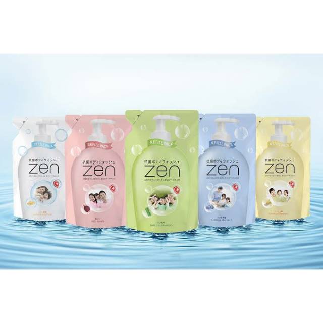 Zen antibacterial body wash shiso Sulphur Sandalwood Sea Salt sabun