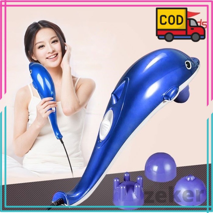 Alat Pijat Lumba Lumba dolphin Infrared Massager massage gun 4 Mata ORIGINAL