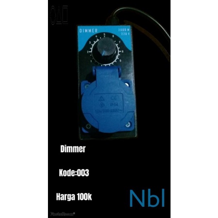 dimmer (pengatur kecepatan alat)