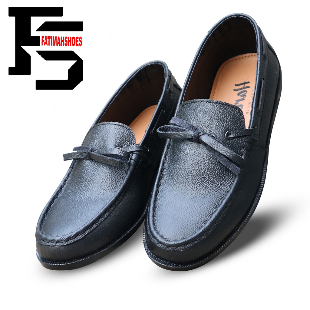 FATIMAHSHOES  X OZZY Sepatu Formal Casual Pria Kantor Kerja Fashion kulit Faux syntetic Sepatu Pantofel Sepatu Semi Formal Anti Slip Kuliah Kondangan Gaya keren Kekinian Murah Terlaris