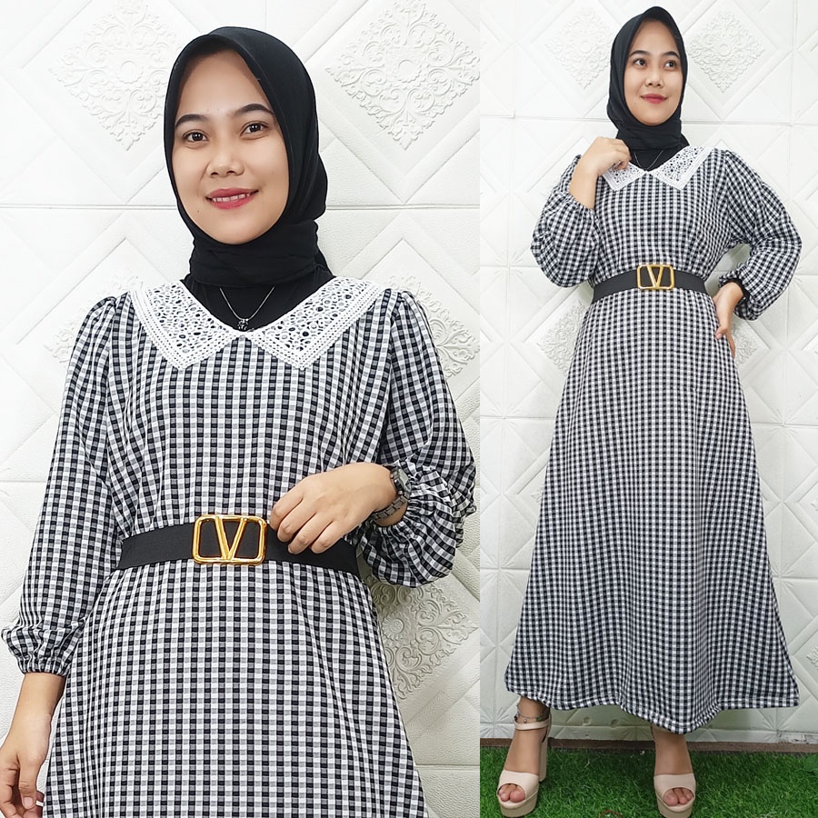 ZAVIERA DRESS MIDI DAPAT GESPER CARLINA FASHION