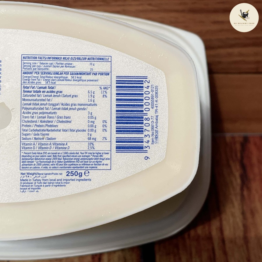 

Belle Butter Spread From Sunflower Oil - 250G [VEGAN]