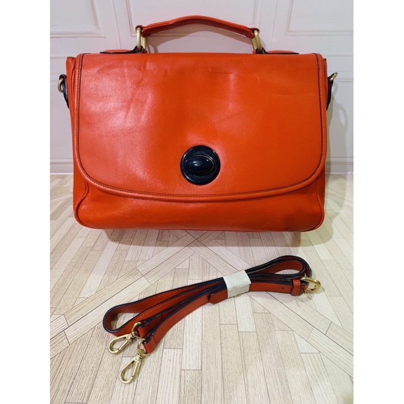 Joseph & Stacey Red Orange Two Way Bag Authentic Preloved