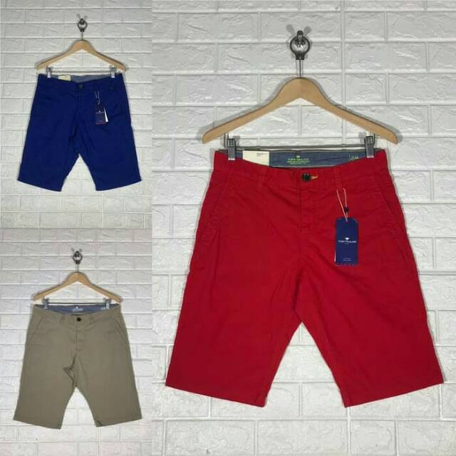 CELANA PENDEK TOM TAILOR PRIA-CELANA SLIMFIT COWOK-CELANA SANTAI BIGSIZE-SHORT PANTS POLOS TRENDY