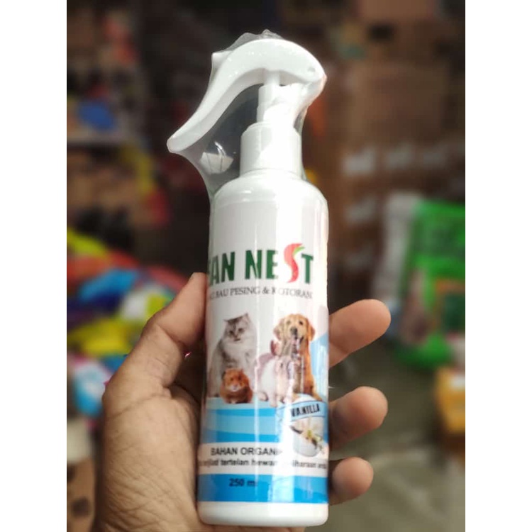 Clean Nest 250ml / Spray Penghilang Bau Kotoran Hewan