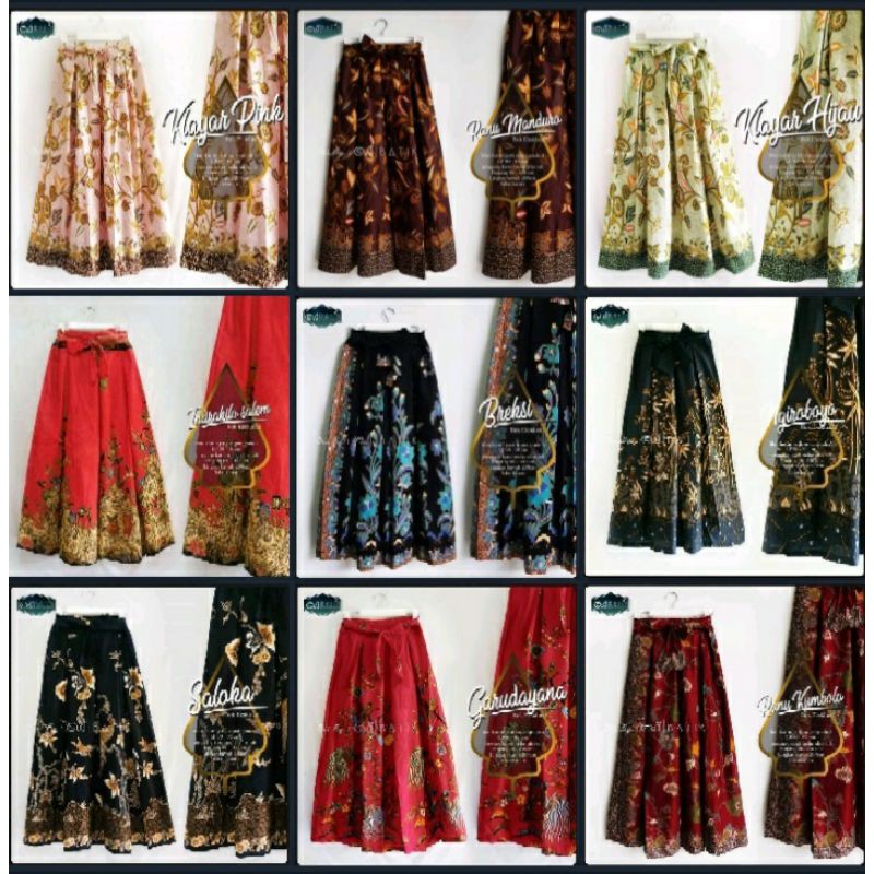 Rok batik wanita panjang payung jumbo murah bawahan batik dewasa kondangan kebaya