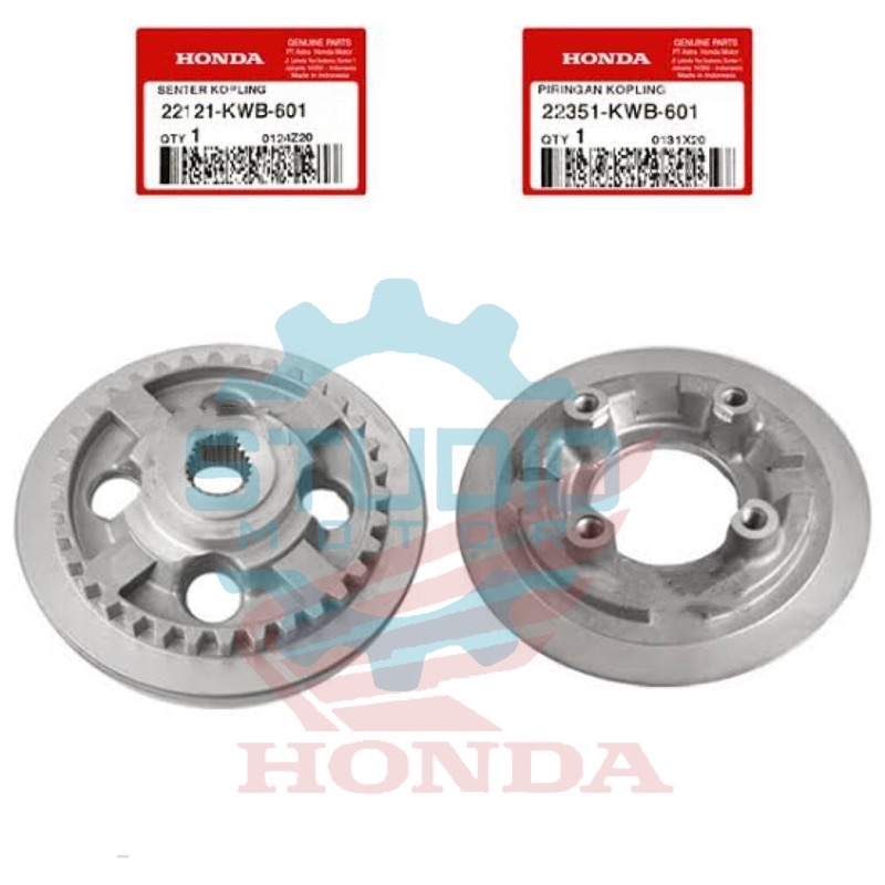 22121KWB601 22351KWB601 Kaki 4 Lubang 4 Kain Kopling Center Klos &amp; Plate Clutch Pressure Blade Lama Revo Abs 110 2009 2010