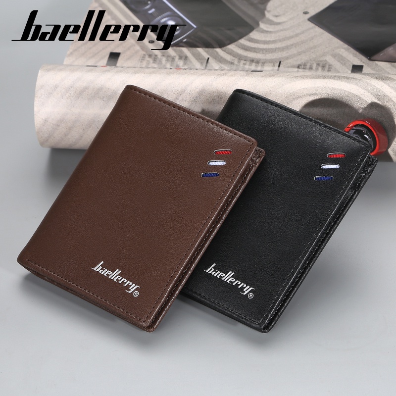 BAELLERRY D9158 Dompet Pria Bahan Kulit PU Leather Premium WATCHKITE BAEOS-6