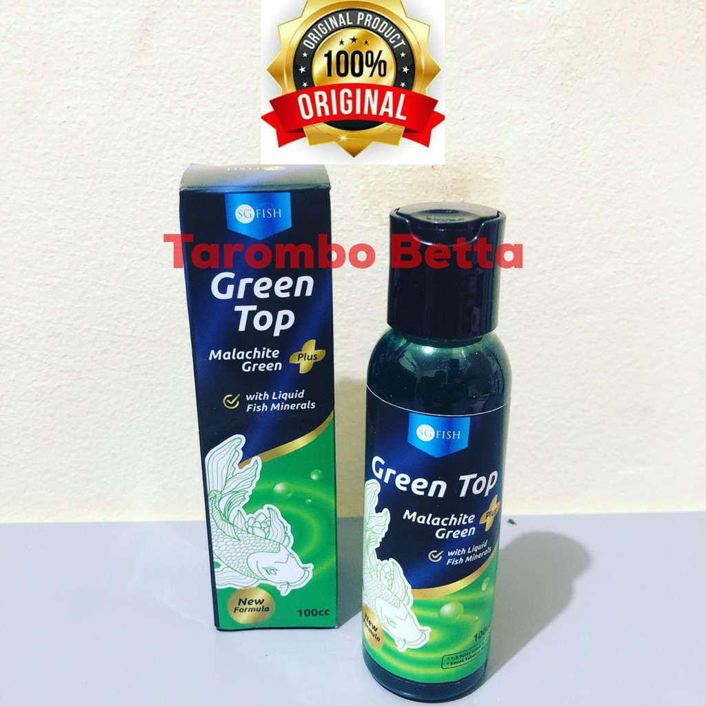 GREEN TOP SG Fish - Malachite Green Obat Vitamin Ikan Hias