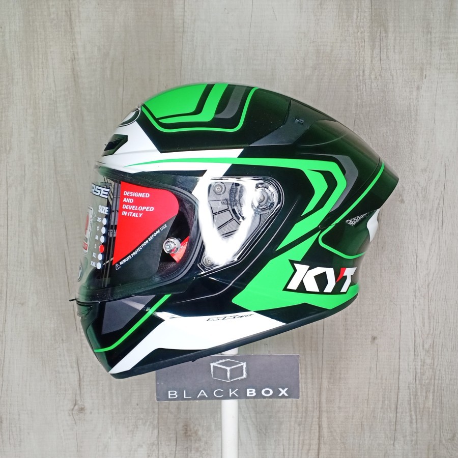 KYT TT Course Overtech Green Black