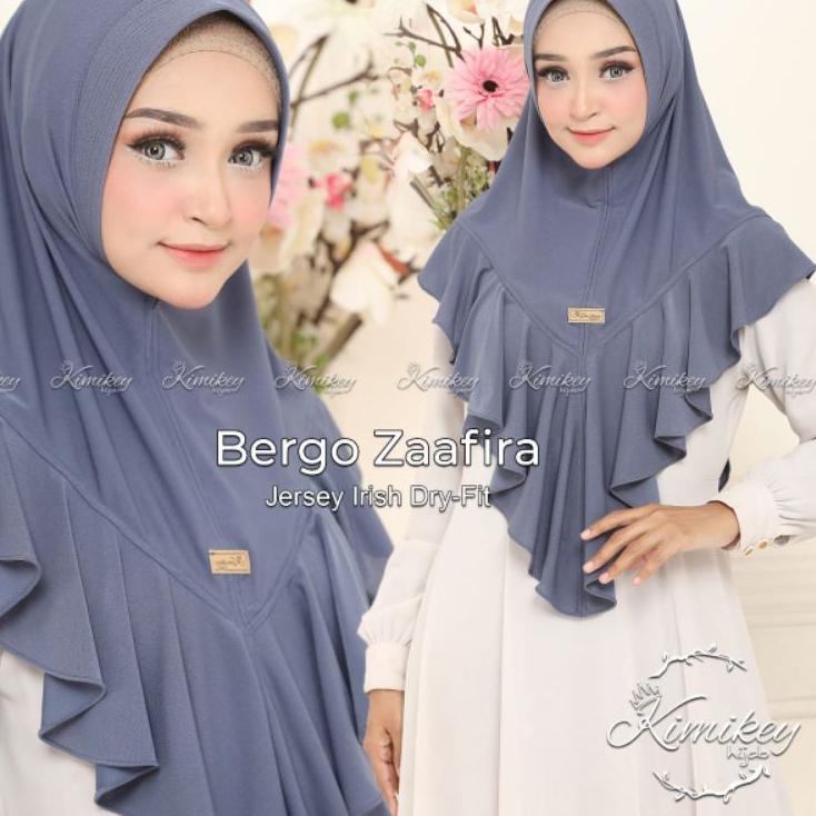 {Mnr31au22y} 132 BERGO ZAAFIRA ORI KIMIKEY HIJAB || JILBAB INSTAN PREMIUM