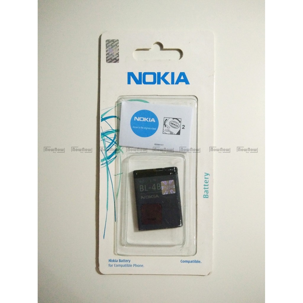 Baterai Nokia 2505 2605 Mirage 2630 2660 2760 3606 5000 6111 BL-4B BL4B Original OEM Batre Battery