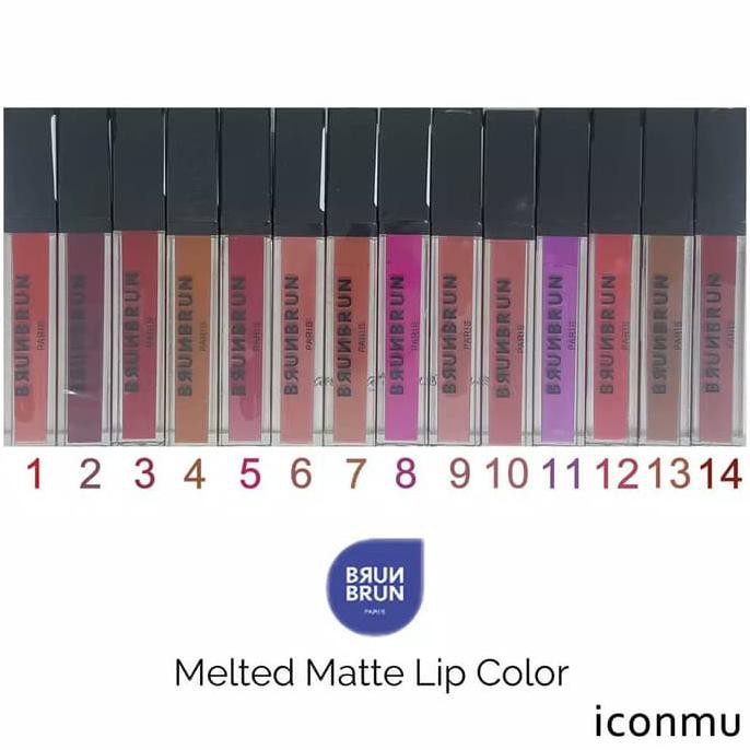 BrunBrun Paris Melted MATTE LIP Color Lipstick - Brun Brun