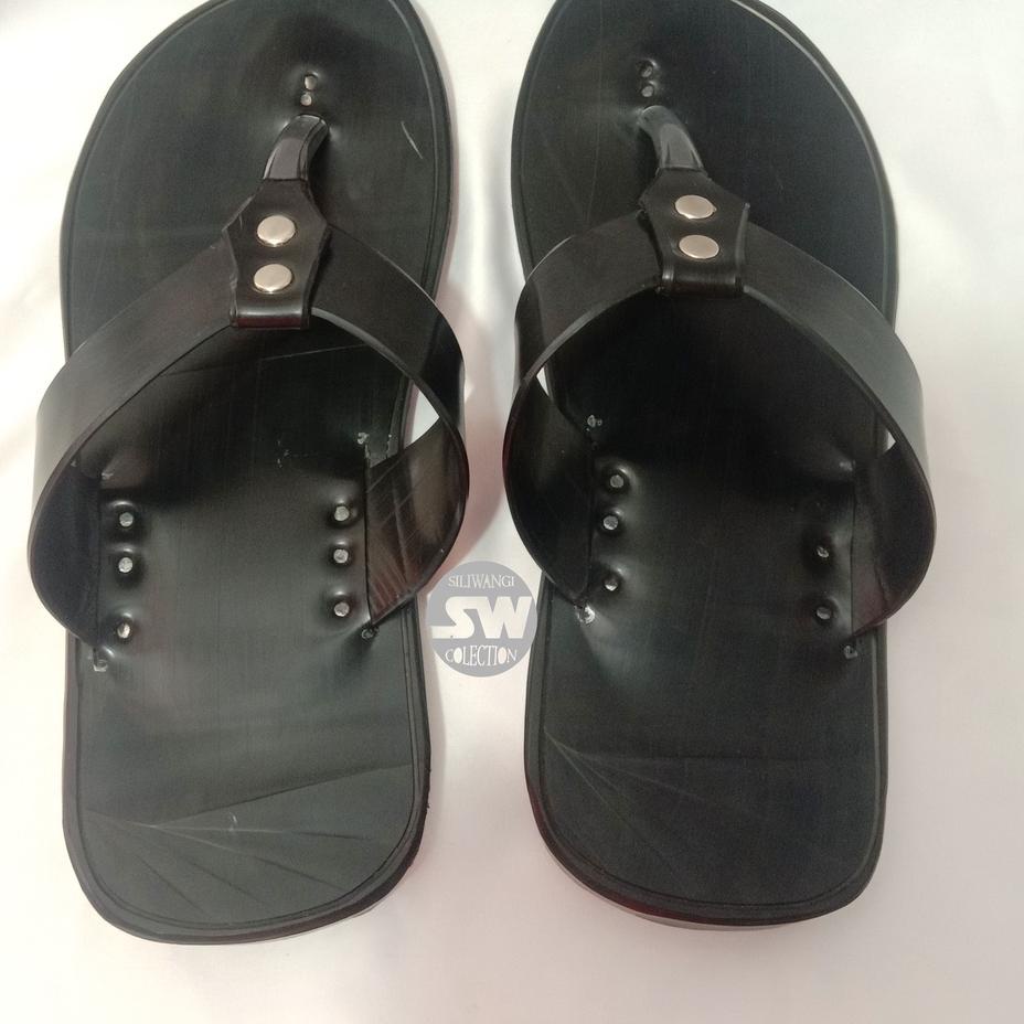 (VIRAL) Sandal Karet Ban Pria Dewasa JP Sendal Ban Mobil Warna Hitam