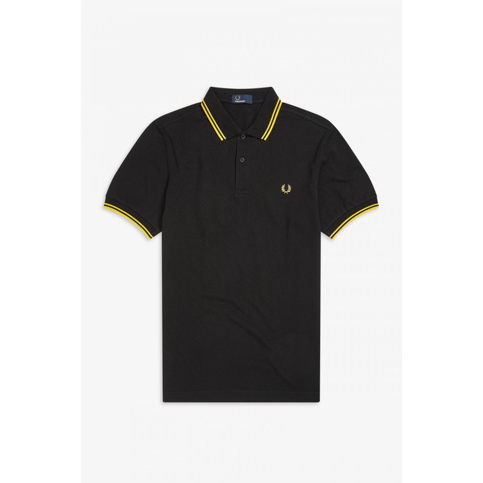 black fred perry polo