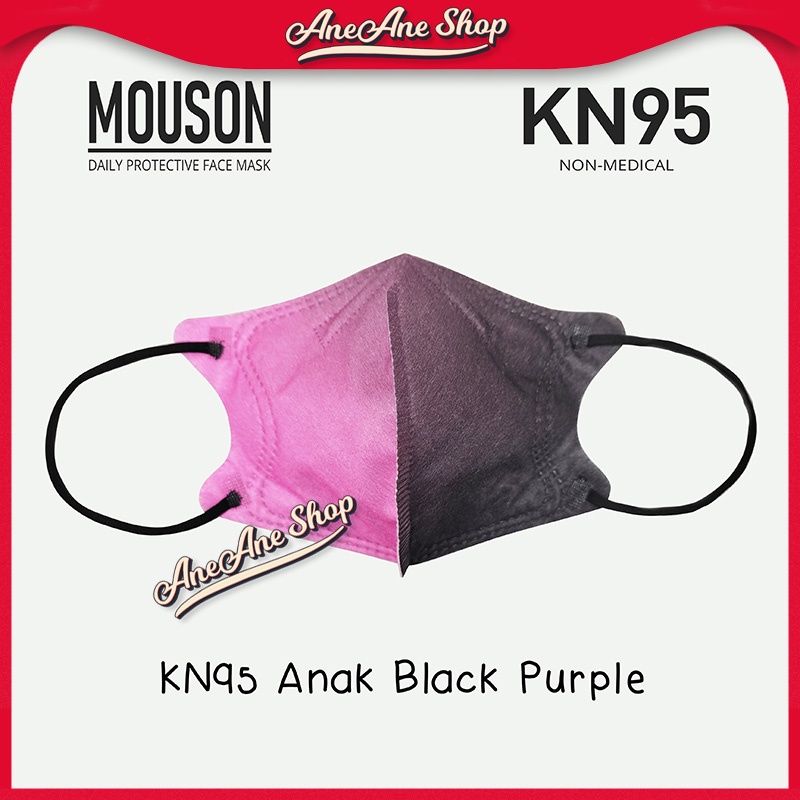 Masker Mouson KN95 Anak 5ply Gradasi Masker Non Medis 5 Ply Sekali Pakai