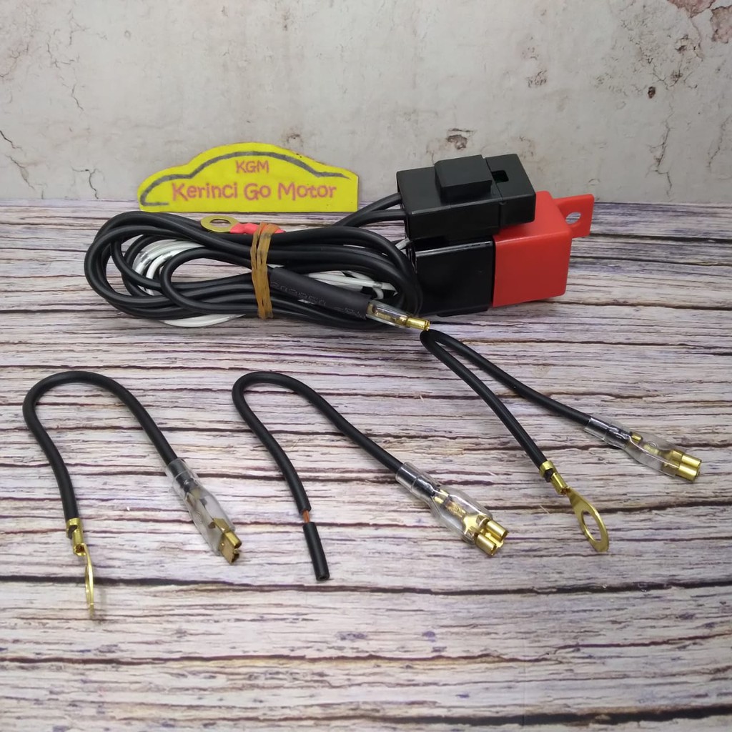 KABEL SET RELAY DENSO KLAKSON 12V - RELAY SET KABEL DENSO