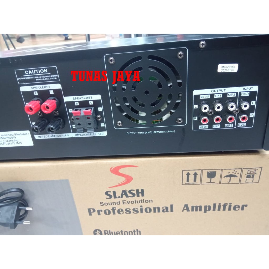 Amplifier SLASH RC 218 -  SLASH RC218 Bluetooth Garansi 1 Tahun