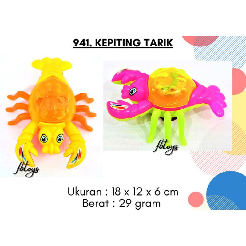 Mainan Anak Kepiting Tarik