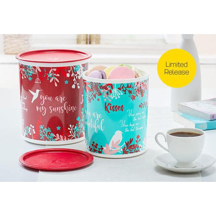 Mother Canister (2) Toples Tupperware 2 Pcs Alat Makan Minum Original