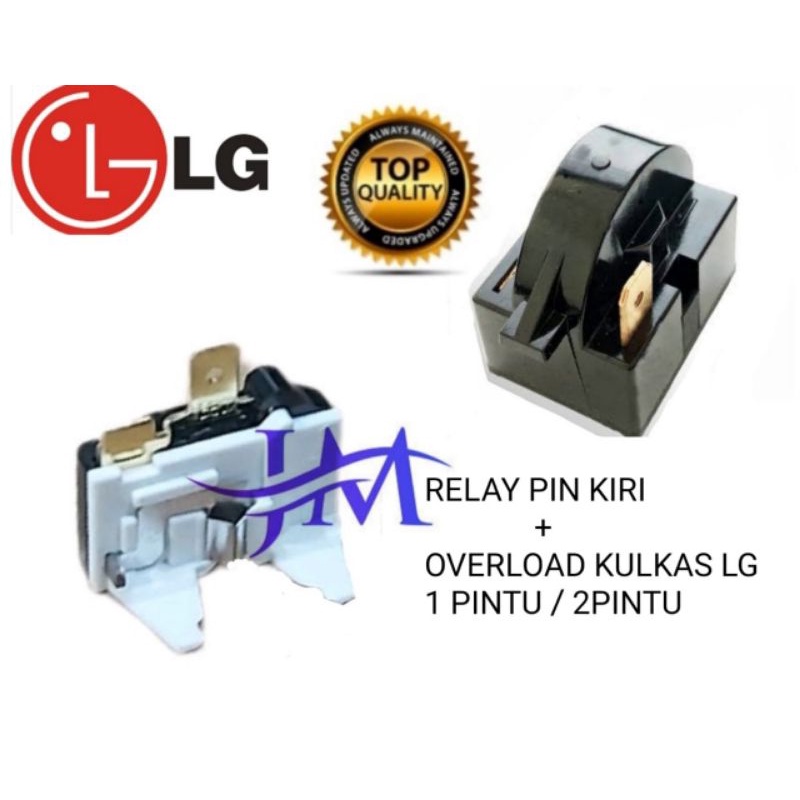 Jual Relay 1 Pin Kiri + Ptc Overload Kulkas LG 1 Pintu / 2 Pintu