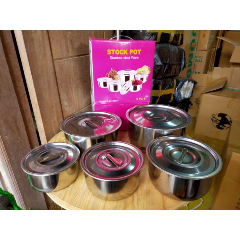 STOCK POT SET 5PCS
