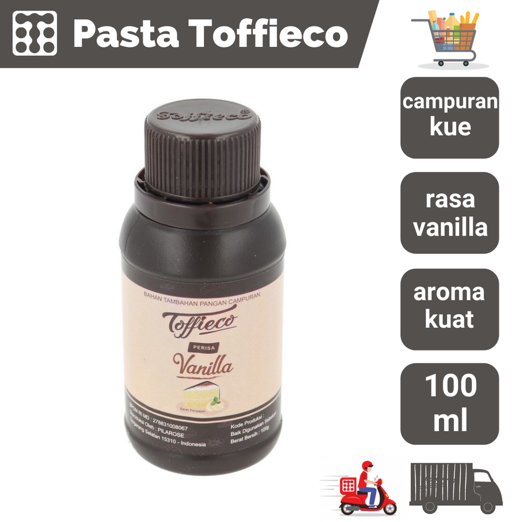 

Pasta Toffieco Vanilla 100 Gram