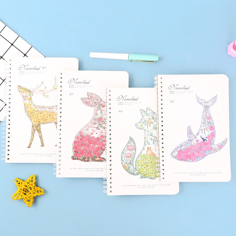 

Neverland Animal Spiral Ruled Notebook A5 (Buku Tulis)