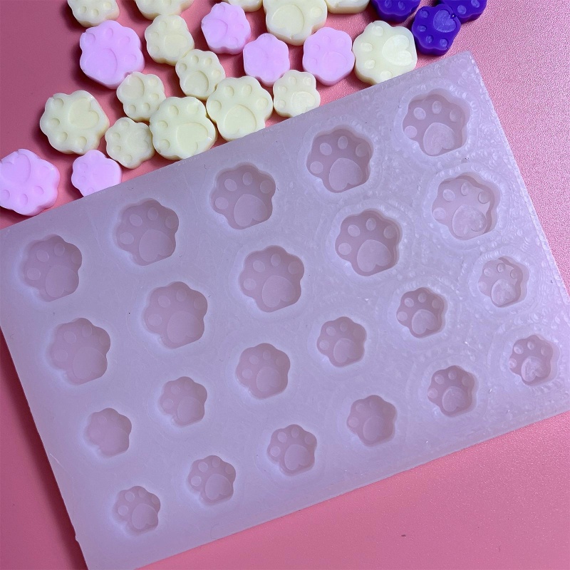 Siy Cetakan Resin Epoksi Bentuk Cakar Kucing Bahan Silikon Untuk Gantungan Kuncitas DIY