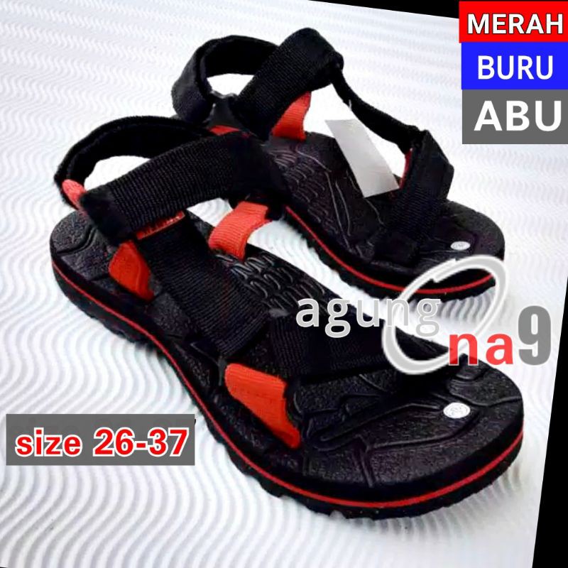 sandal gunung anak laki laki perempuan umur 8 9 10 11 12 13 tahun talincang karakter  jepit tayo lol