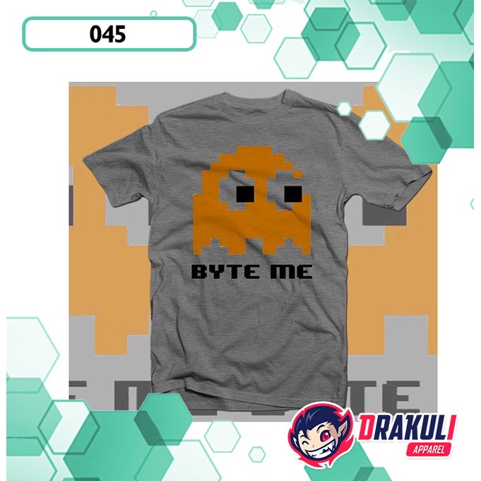 T Shirt 045 Byte Me Pac-Man Ghost