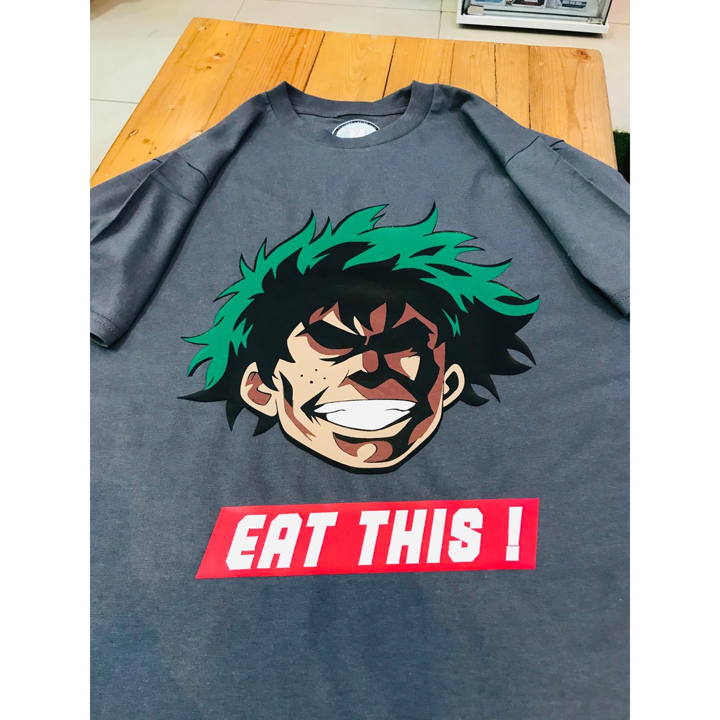 Kaos Deku All Might Boku no Hero Color Grey