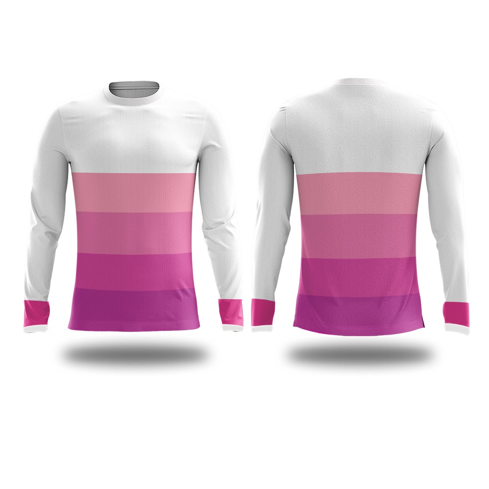 Baju Jersey Panahan Wanita | Jersey Sepeda Lengan Panjang Cewek | Kaos Jersey Cewek Kombinasi Pink