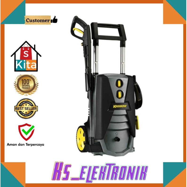Krisbow Alat Cuci mobil dan motor 150 Bar High Pressure Cleaner