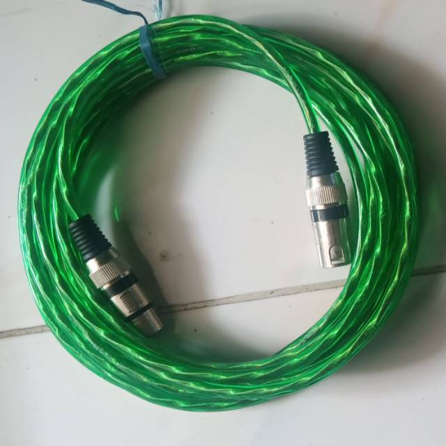 Kabel mic  jack canon male dan female panjang 10 Meter