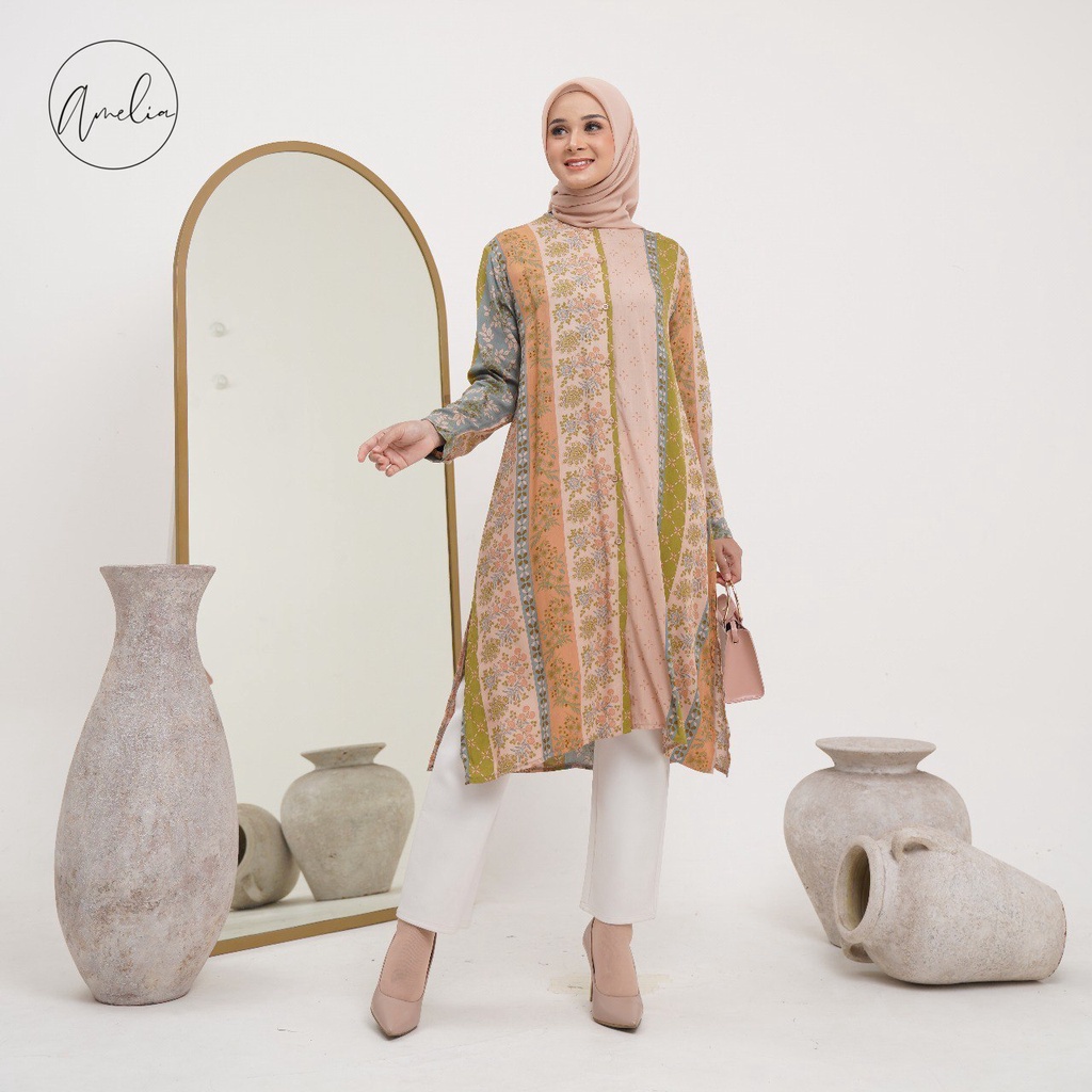 Long Tunik/Rayon Viscose Premium/Terlaris Tunik Busui/Tunik Katun Rayon Premium