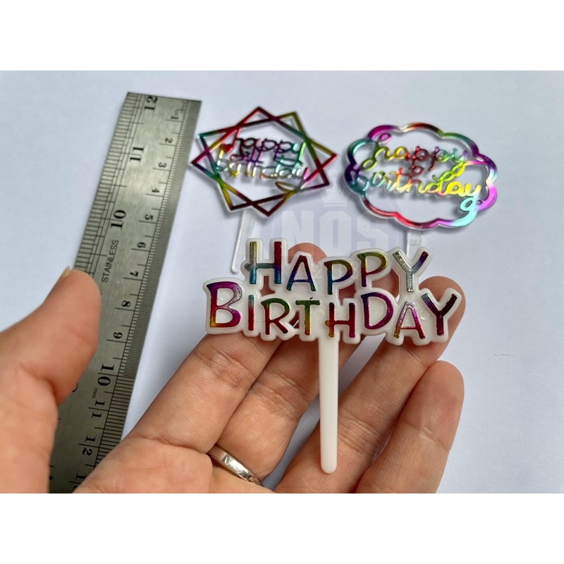 Cake Topper MINI Happy Birthday