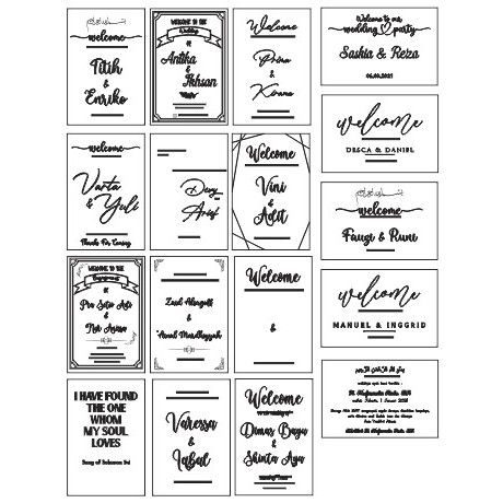 Acrylic Birthday Sign Akrilik ucapan ulang tahun ultah akrilik 2mm