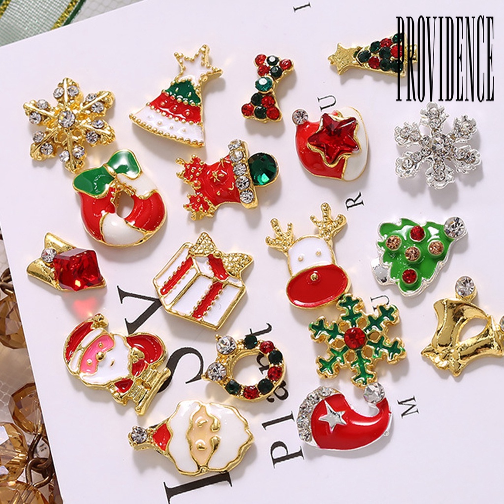 Providence Hiasan Kuku DIY Bentuk Pohon Natal Untuk Nail Art