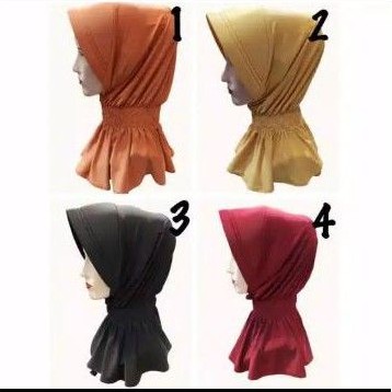 Bergo ( kerut leher) / bergo polwan/bego kantor❤️ realpick, park 2 grosir