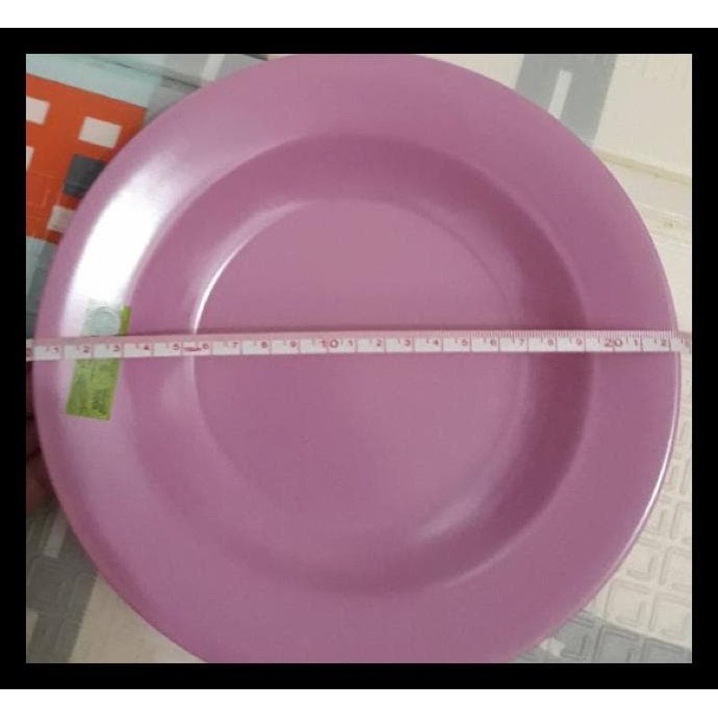 3pcs piring melamin polos/piring makan melamin original