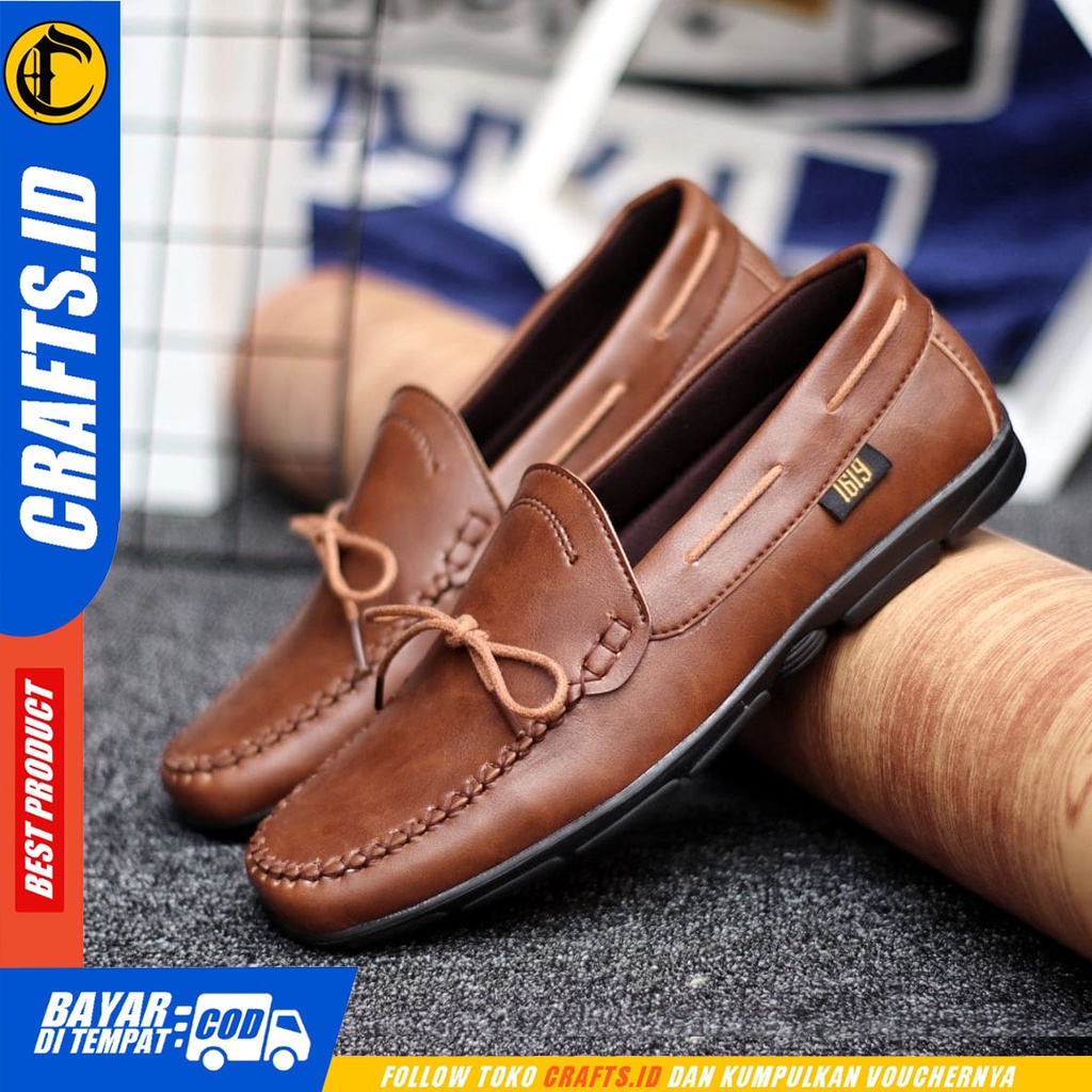 CRAFTS Lofga - Sepatu Formal Pria Pantofel Oxford