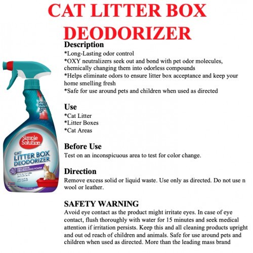 Simple Solution Litter Box Deodorizer Spray 945 Ml Penghilang Bau Shopee Indonesia