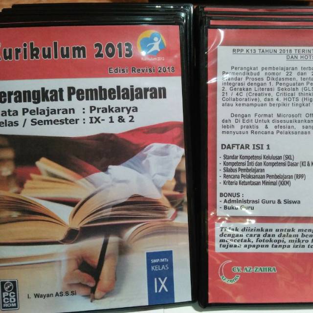 Cd Rpp Abad 21 Untuk Smp Mts Kls Ix 9 Kurikulum 2013 Revisi 2019 2020 Semester 1 2