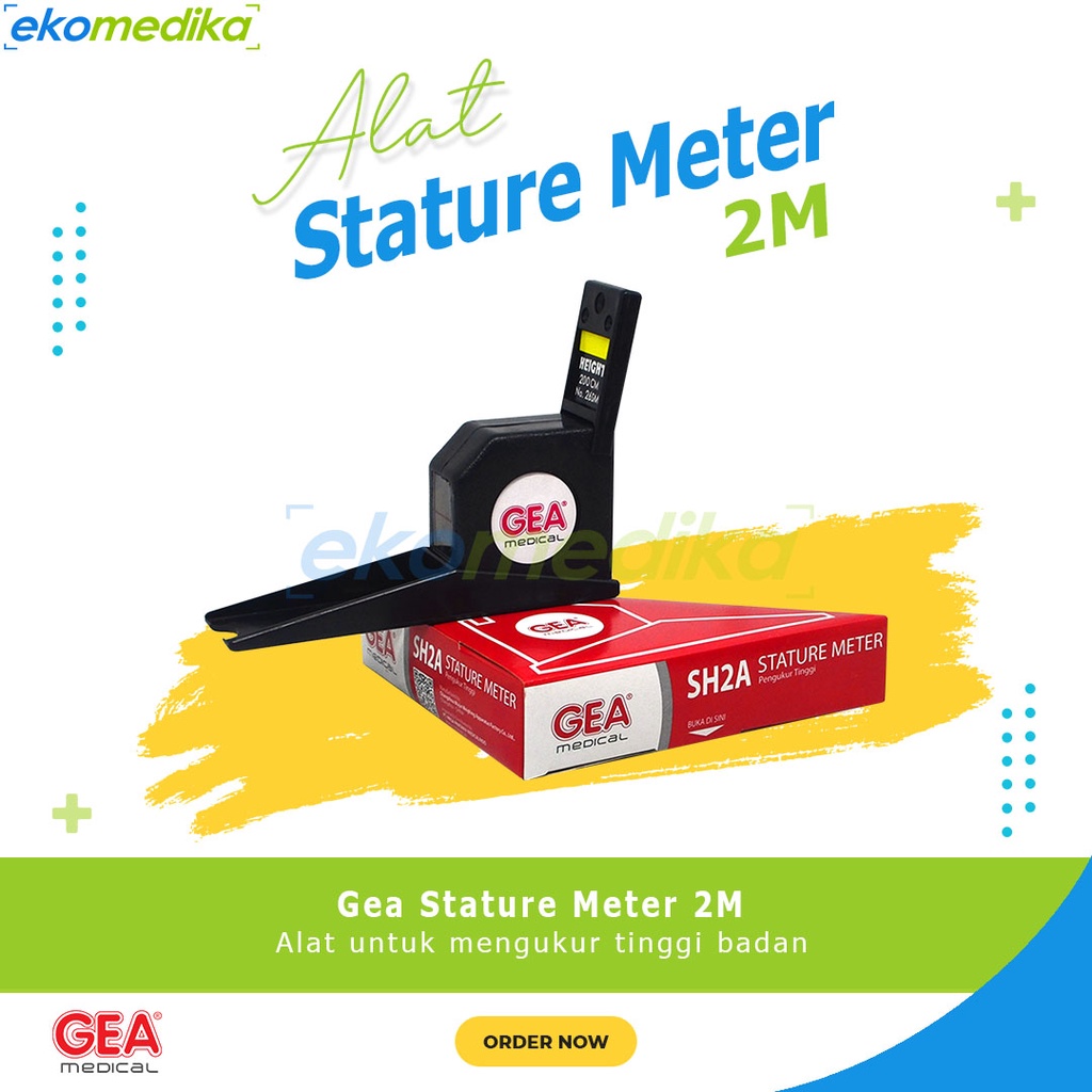 STATURE METER GEA Microtoise / Pengukur Tinggi Badan / Alat Ukur Tinggi Badan Meteran Badan GEA Stat