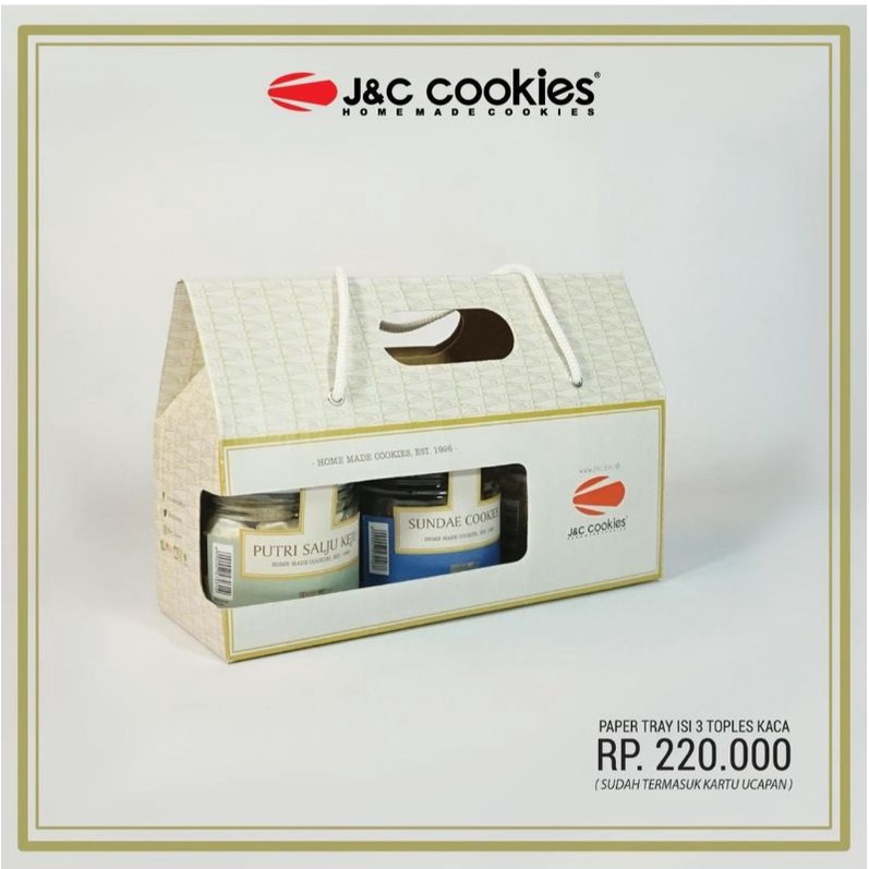 (khusus kurir instant)Gift Box Idul fitri Hampers Lebaran J&C Cookies