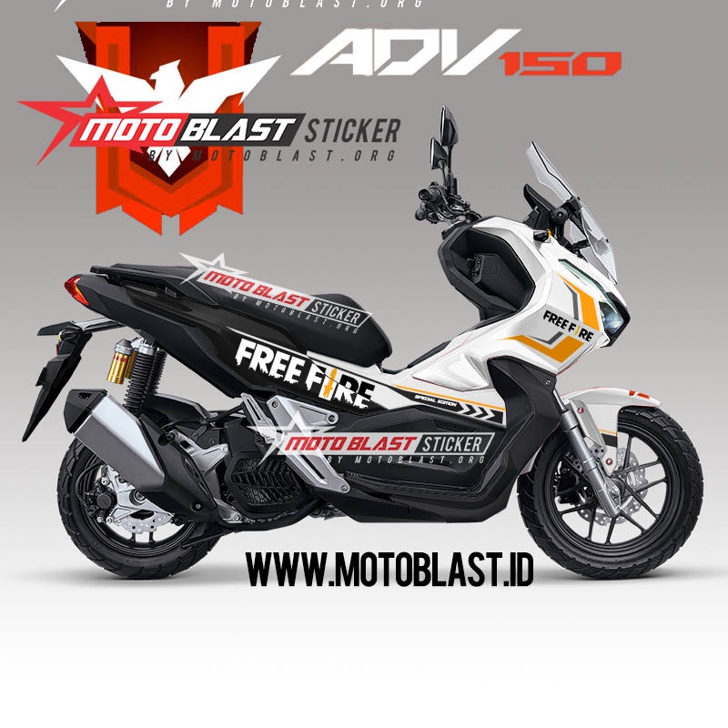Decal Sticker Motor Motoblast - Honda ADV 150 Livery Freefire-Full Body