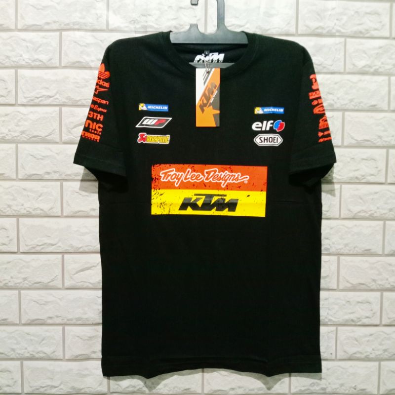 KAOS TRAIL BAJU MOTOR CROSS T-SHIRT KTM RACING TECH 3 RED BULL
