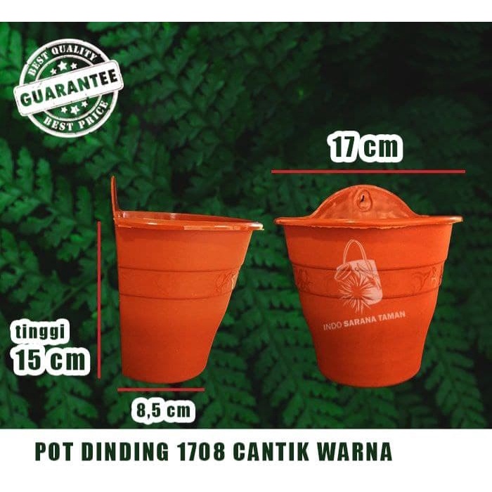 Jual Pot Dinding Cantik Merah Bata Pot Tempel Pot Tembok Pot Vertical Garden Pot Tanaman